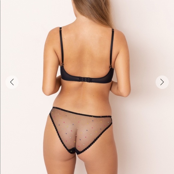 Agent Provocateur Black Sheer Brief Size Small AUTHENTIC - Picture 3 of 8